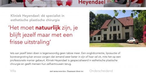 Klinik Heyendael | Leuk artikel in de Nijmegen Business